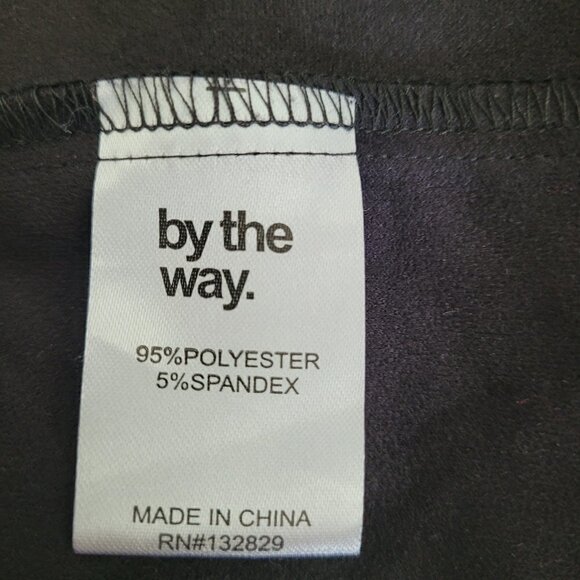 By the Way Desiree Faux Suede Wrap Dress -Black - Picture 10 of 12